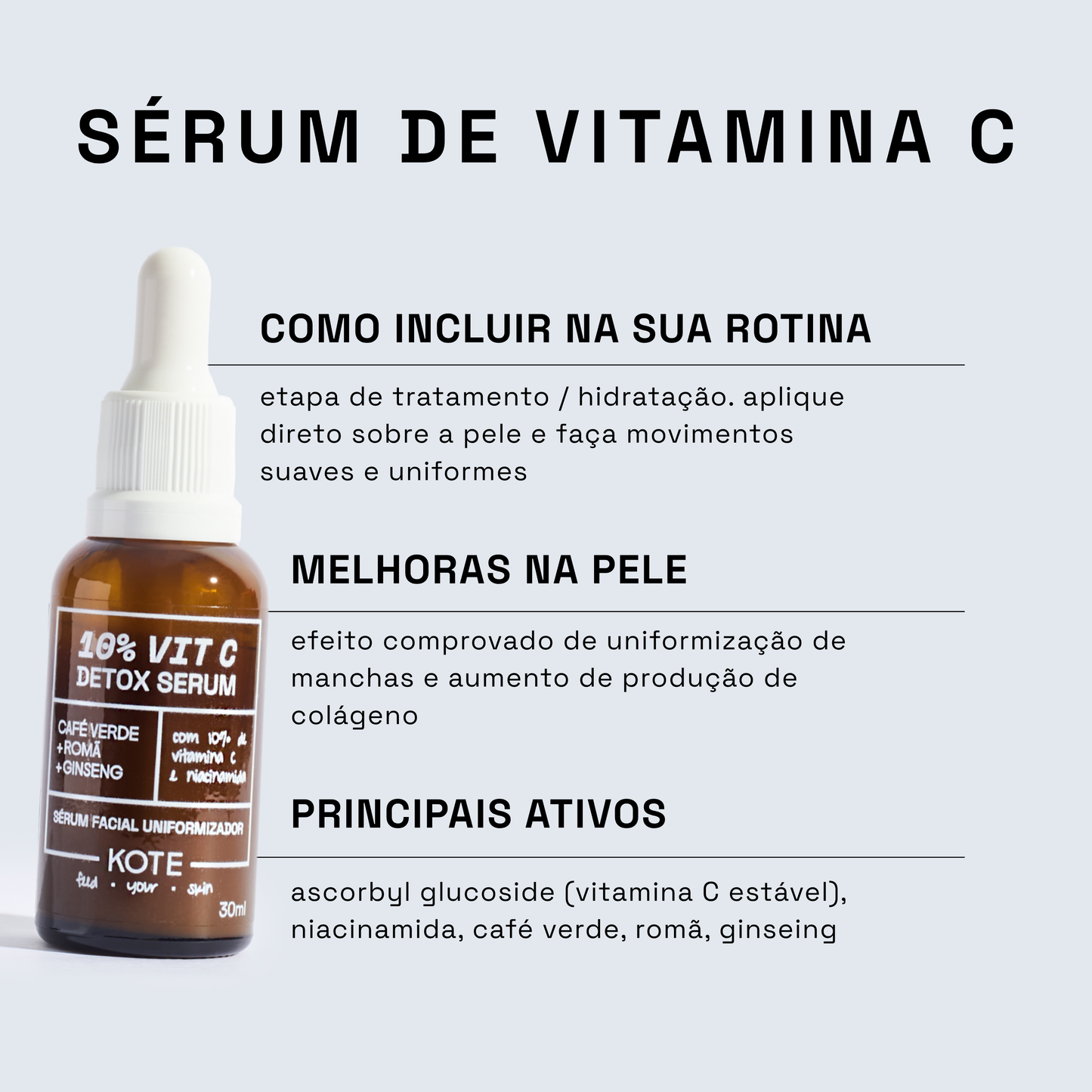 SÉRUM FACIAL 10% VIT C DETOX