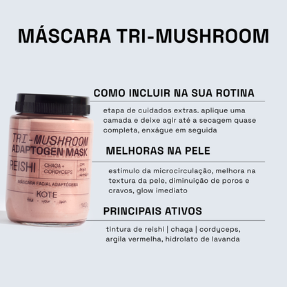 MÁSCARA FACIAL TRI-MUSHROOM